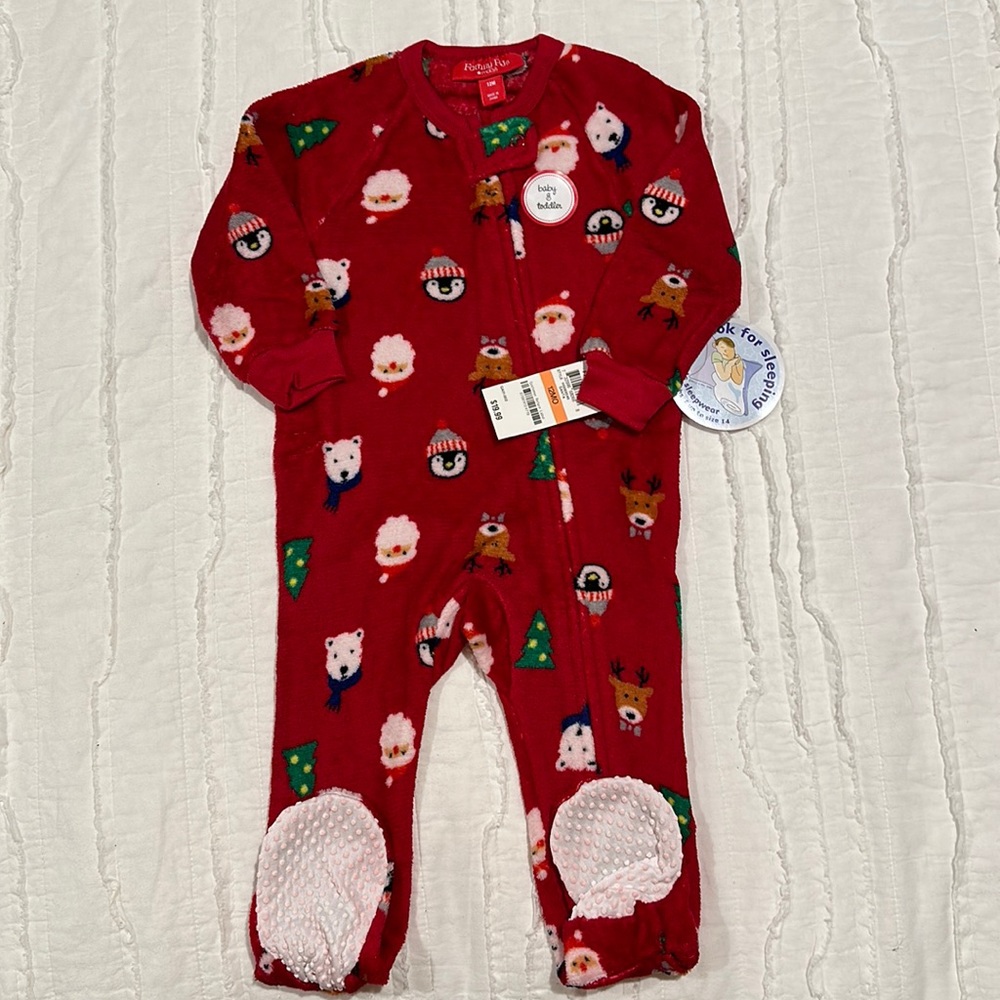 NWT 12M Blanket Pajama Sleeper, Holiday Theme